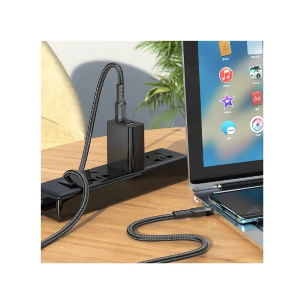 کابل شارژ 60 وات دو سر Type-C هوکو مدل U110