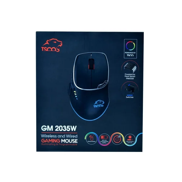 ماوس بی سیم گیمینگ تسکو مدل GKM2035