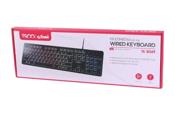 کیبورد سیمی تسکو مدل TK8049