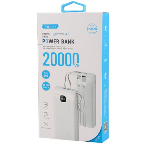 پاوربانک فست شارژ 20000 میلی آمپر وریتی مدل V-PH145