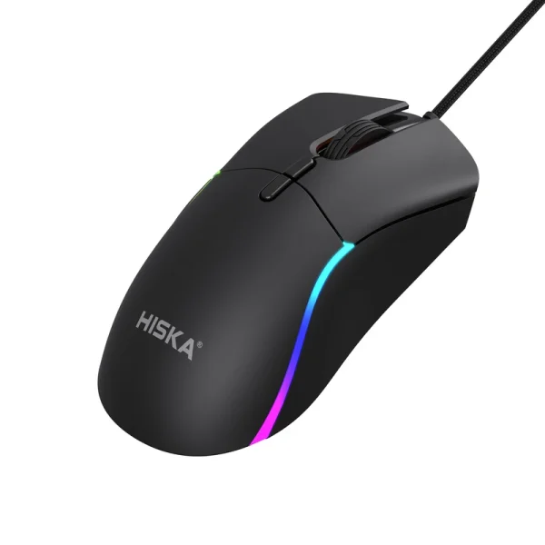 موس گیمینگ سیمی RGB هیسکا مدل HX-MOG340