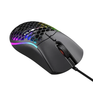 موس گیمینگ سیمی RGB هیسکا مدل HX-MOG340