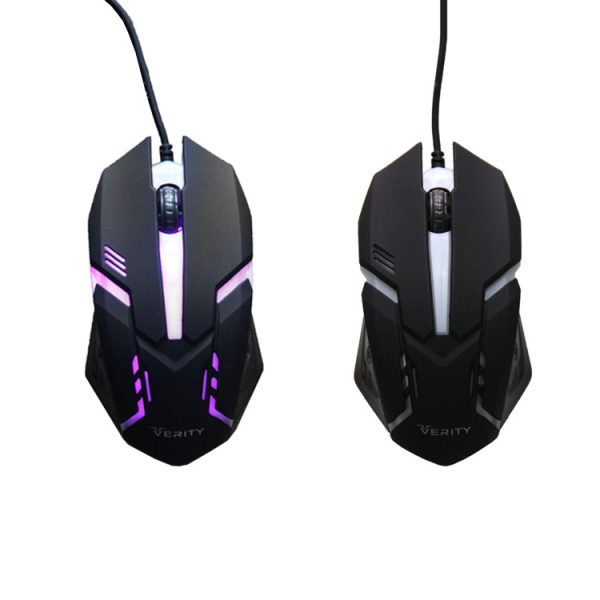 موس و کیبورد گیمینگ سیمی RGB وریتی مدل V-KB6121GCW