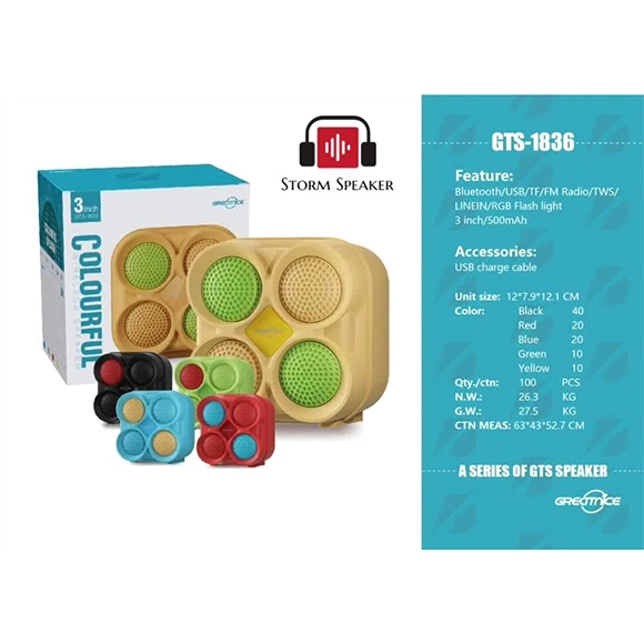 اسپیکر بلوتوثی GREATNICE مدل GTS-1836