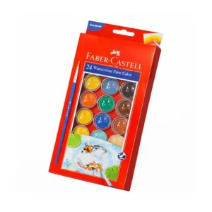 arkayol.ir-آبرنگ قالبی 24 رنگ برند فابر کاستل Faber Castell paint cakes