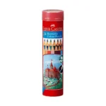 arkayol.ir - مداد رنگی 24 رنگ کلاسیک استوانه ای فلزی فابرکاستل FaberCastle