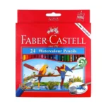 arkayol.ir - مداد رنگی آبرنگی 24 رنگ جعبه مقوایی طرح طوطی فابر کاستل FABERCASTELL