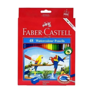 arkayol.ir - مداد رنگی آبرنگی 48 رنگ جعبه مقوایی طرح طوطی فابر کاستل FABERCASTELL
