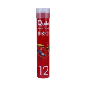 Arkayol.ir- مداد رنگی ۱۲ رنگی استوانه ای فلزی کویلو QUILO