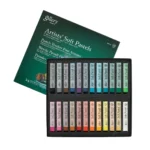 arkayol.ir-پاستل گچی مانگیو 24 رنگ سری گالری آرتیستMungyo SoftPastel